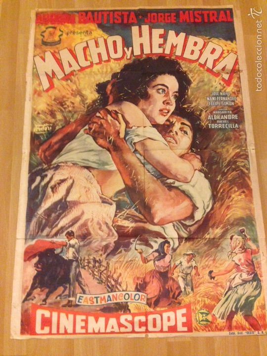 Kino: Cartel o poster de la gata aurora Bautista Jorge Mistral