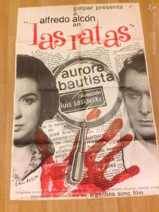 Kino: Cartel o poster original de las ratas aurora Bautista