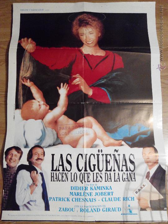 Cinema: Las cig&uuml;e&ntilde;as hacen lo que les da la gana - aprox 70x100 Cartel ORIGINAL cine (L14)