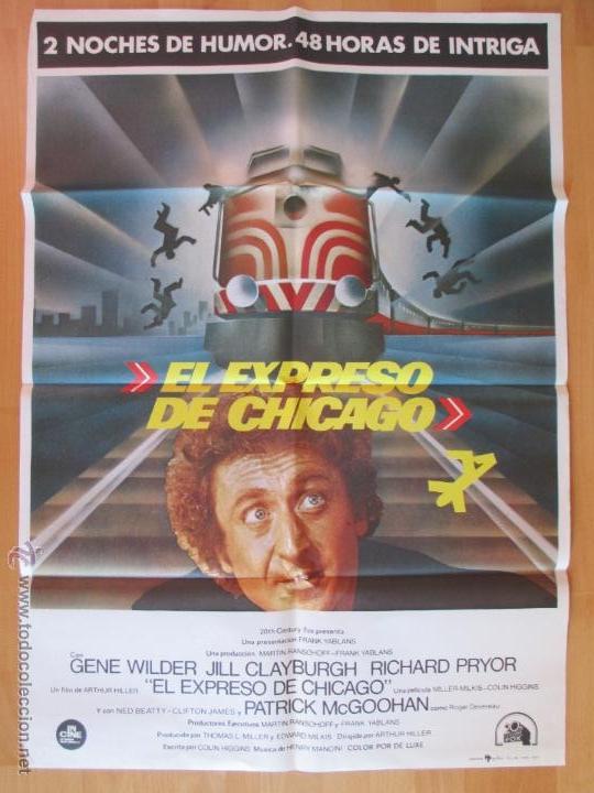 Cinema: CARTEL CINE, EL EXPRESO DE CHICAGO, GENE WILDER, JILL CLAYBURGH, 1977, C814
