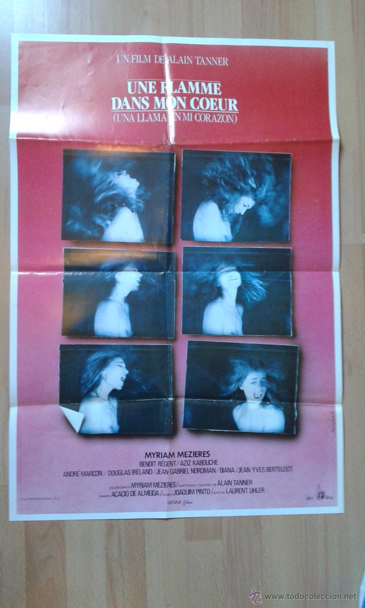 Cine: poster de la pelicula-- una llama en mi corazon - Foto 1
