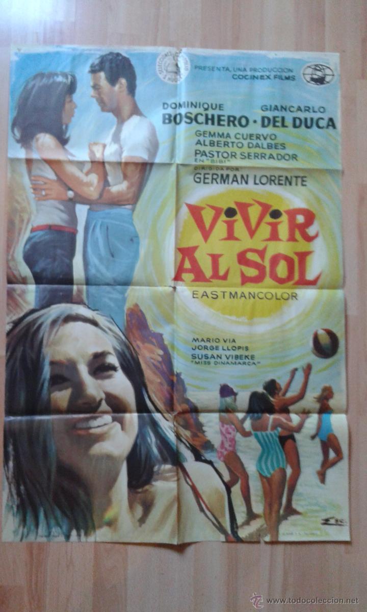 Cine: poster de la pelicula-- vivir al sol - Foto 1