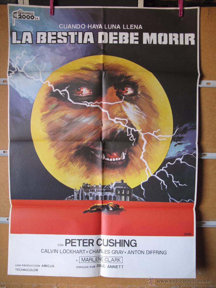 Cine: POSTER1929 LA BESTIA DEBE MORIR - Foto 1