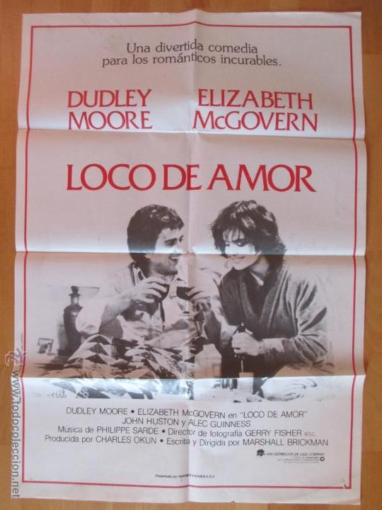 Cinema: CARTEL CINE, LOCO DE AMOR, DUDLEY MOORE, ELIZABETH MCGOVERN, 1983, C842