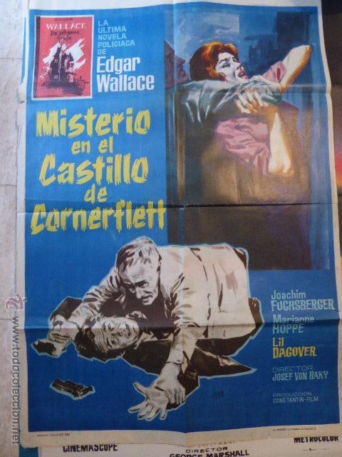 Cinéma: MISTERIO EN EL CASTILLO DE CORNERFLETT. EDGAR WALLACE. 1963. CARTEL DE CINE- MOVIE POSTER