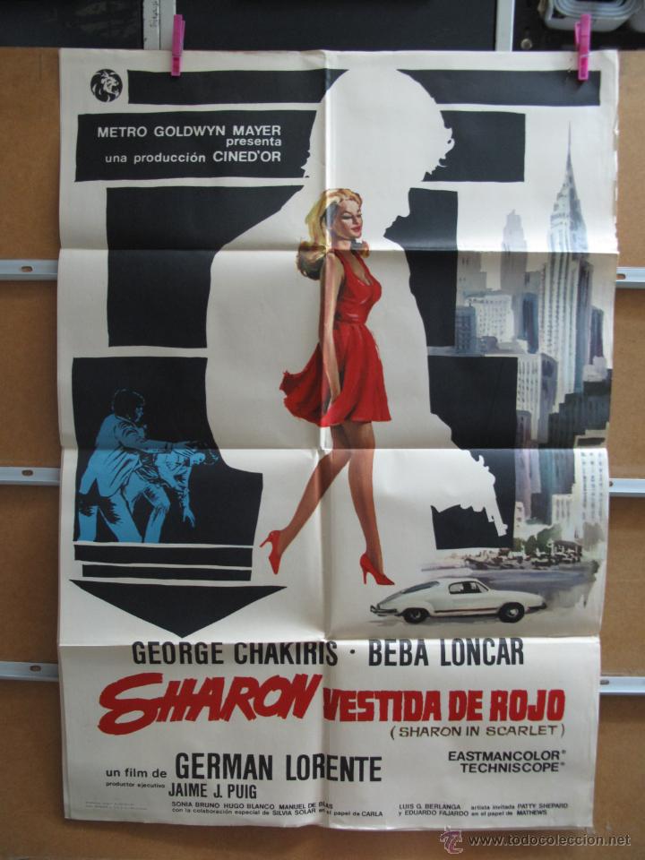 Cinema: POSTER1972 SHARON VESTIDA DE NEGRO