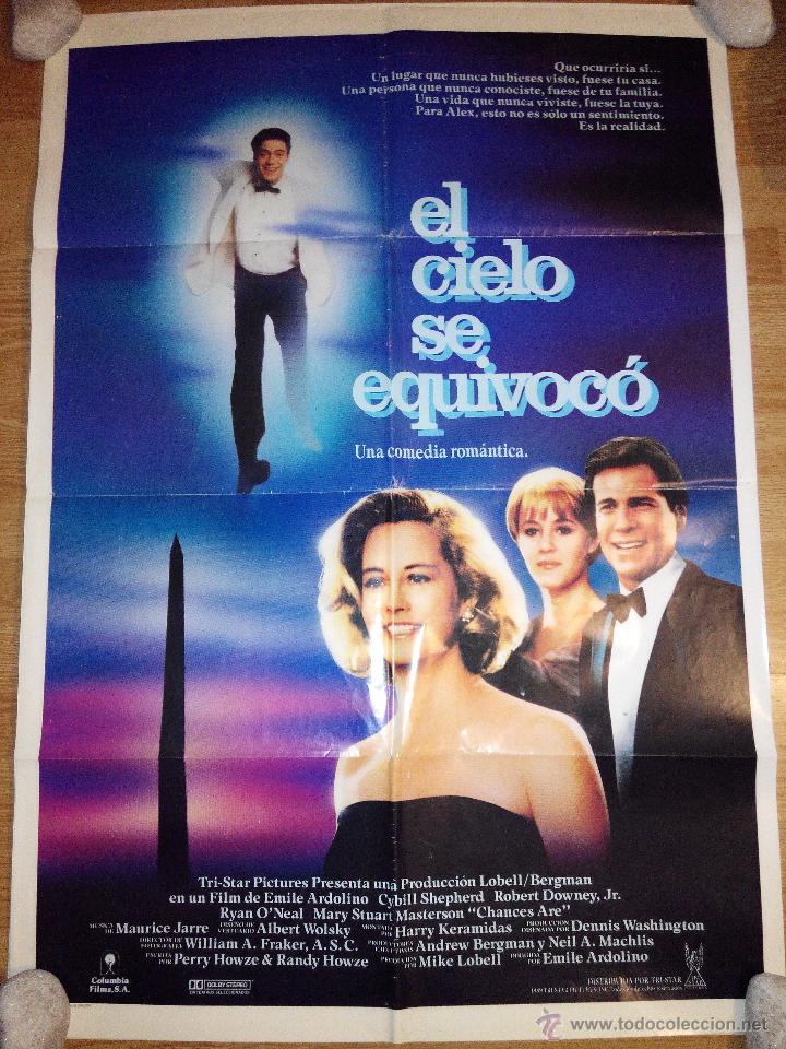 Cinema: El cielo se equivoco - aprox 70x100 Cartel ORIGINAL cine (L15)
