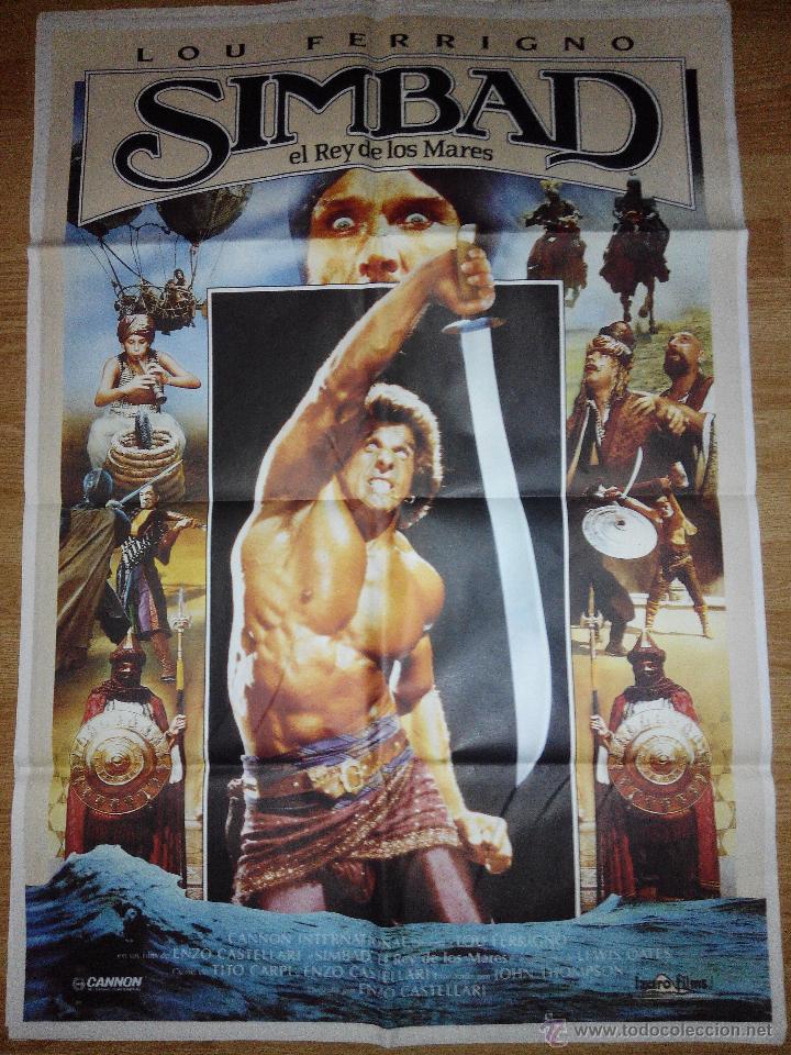 Cinema: Simbad, el rey de los mares - aprox 70x100 Cartel ORIGINAL cine (L15)