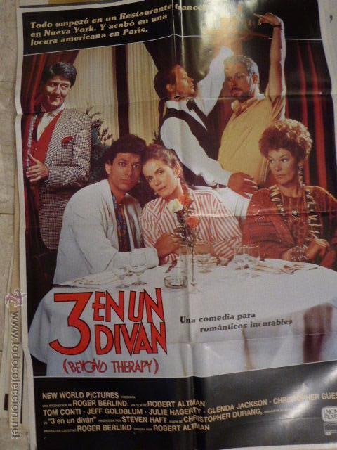 Cinema: 3 EN UN DIVAN. CARTEL DE CINE - MOVIE POSTER