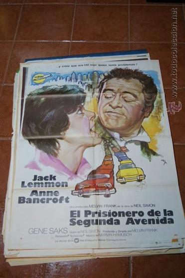 Cinema: CARTEL CINE EL PRISIONERO DE LA SEGUNDA AVENIDA