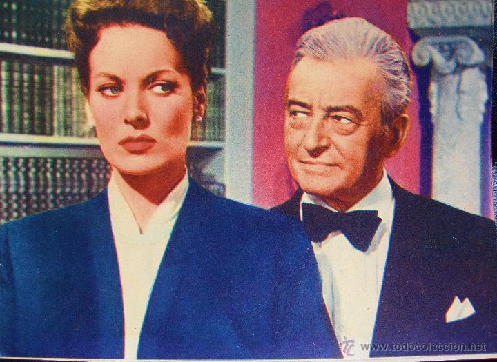 Cinema: Lote 7 lobby card originales Estados Unidos Lisboa Maureen O'Hara Ray Milland Claude Rains