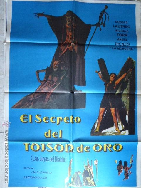 Cinema: EL SECRETO DEL TOISON DE ORO LAS JOYAS DEL DIABLO . CARTEL DE CINE - MOVIE POSTER