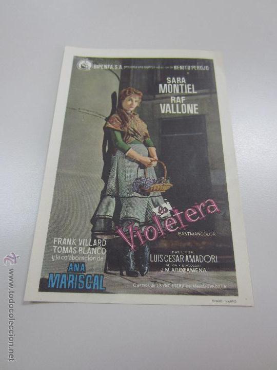 Kino: LA VIOLETERA SARA MONTIEL RAF VALLONE POSTER ORIGINAL FRANCES