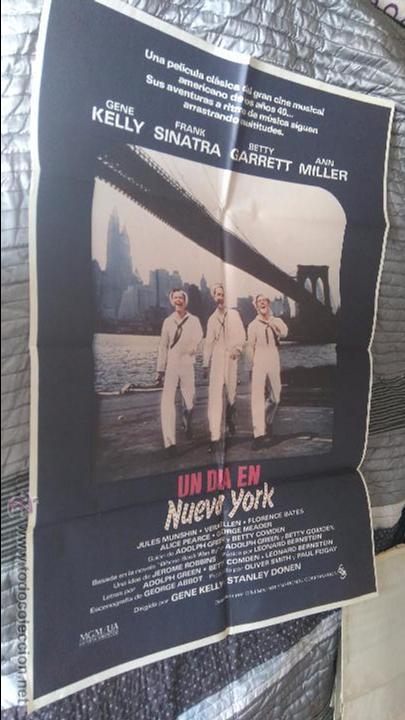 Cinema: UN D&Iacute;A EN NUEVA YORK. POSTER O CARTEL. ORIGINAL. 70 X 100. BUEN ESTADO PERO PEQUE&Ntilde;A ROTURA . VINTAGE
