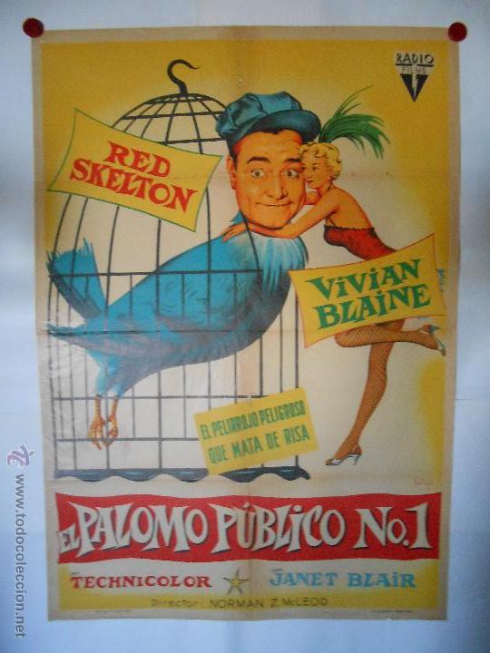 Cin&eacute;ma: CARTEL LITOGRAFICO - EL PALOMO PUBLICO NUMERO 1 - ILUSTRADO POR SOLIGO - 100 X 70 CMS