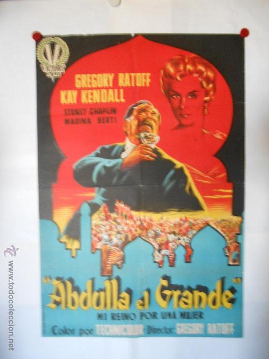 Cinema: CARTEL LITOGRAFICO - ABDULLA EL GRANDE - 100 X 70 CMS