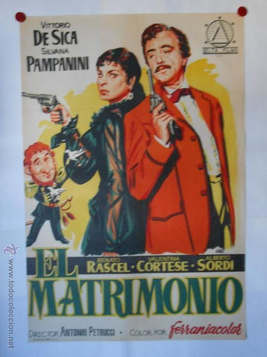 Cinema: CARTEL LITOGRAFICO - EL MATRIMONIO - 100 X 70 CMS
