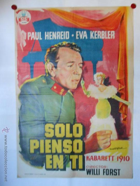 Kino: CARTEL LITOGRAFICO - SOLO PIENSO EN TI - 100 X 70 CMS
