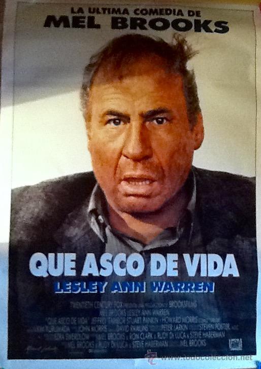 Cine: CARTEL PELICULA. QUE ASCO DE VIDA. 1991..ENVIO INCLUIDO EN EL PRECIO.