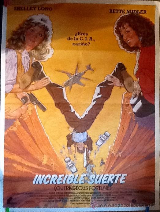 Cine: CARTEL PELICULA. INCREIBLE SUERTE. ENVIO INCLUIDO EN EL PRECIO.