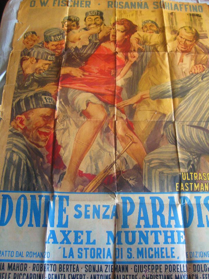 Cine: La historia de San Michele CARTEL Italia 1962 Rosanna Schiaffino 104 x 99 cm
