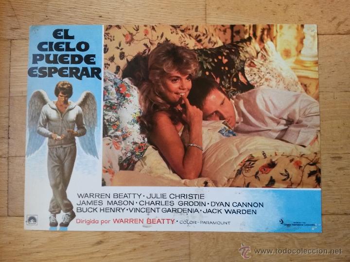 Cine: Cartelera de cine ,el cielo puede esperar, warren beatty , julie christie de 33,5 x 24 cms