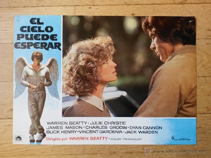 Cine: Cartelera de cine ,el cielo puede esperar, warren beatty , julie christie de 33,5 x 24 cms