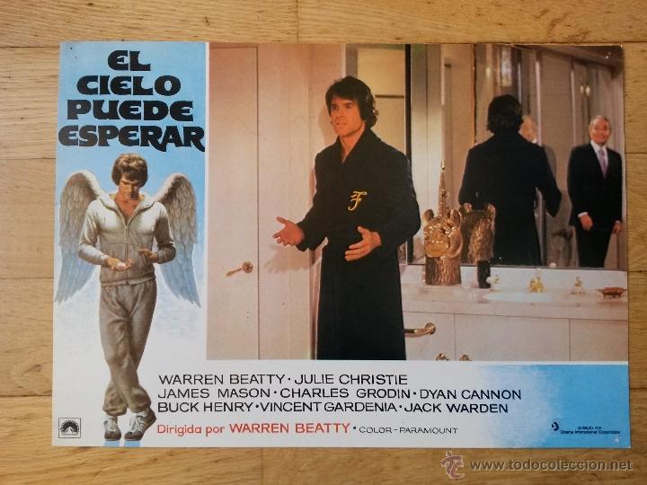 Cine: Cartelera de cine ,el cielo puede esperar, warren beatty , julie christie de 33,5 x 24 cms