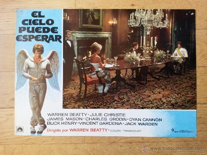 Cine: Cartelera de cine ,el cielo puede esperar, warren beatty , julie christie de 33,5 x 24 cms