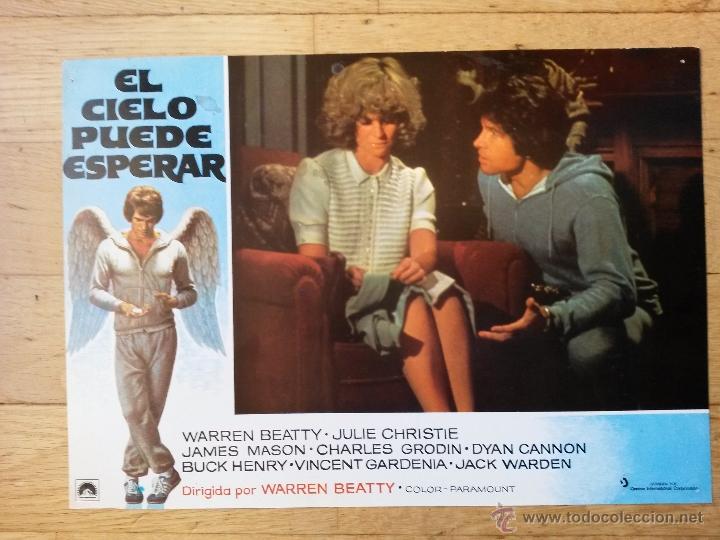 Cine: Cartelera de cine ,el cielo puede esperar, warren beatty , julie christie de 33,5 x 24 cms