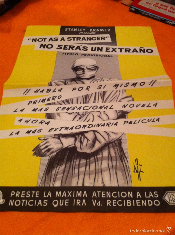 Cine: No ser&aacute;s un extra&ntilde;o. Cartel publicitario