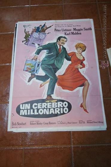 Cine: CARTEL CINE UN CEREBRO MILLONARIO