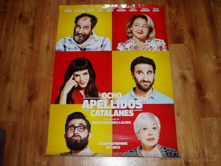 Cine: OCHO APELLIDOS CATALANES. POSTER O CARTEL ORIGINAL DE LA PELICULA. MUY BUEN ESTADO.
