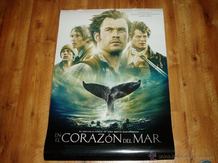 Cine: EN EL CORAZON DEL MAR. POSTER O CARTEL ORIGINAL DE LA PELICULA. MUY BUEN ESTADO.