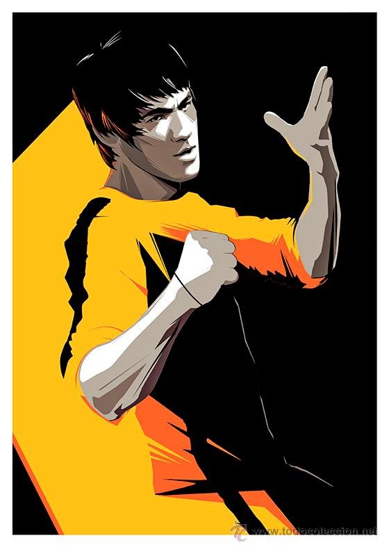 Bruce Lee Lamina Cartel Poster 45 X 32 Cms Comprar Carteles Y Posters De Peliculas De Accion En Todocoleccion