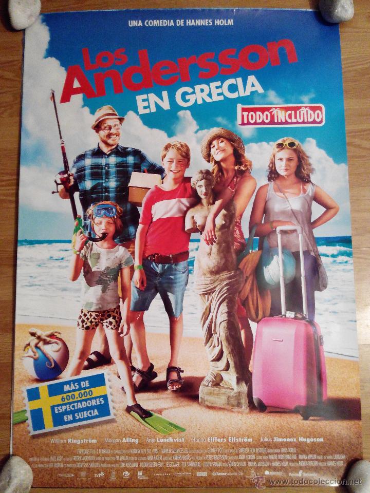 Cine: Los Anderson en Grecia - aprox 70x100 Cartel ORIGINAL cine (L19)