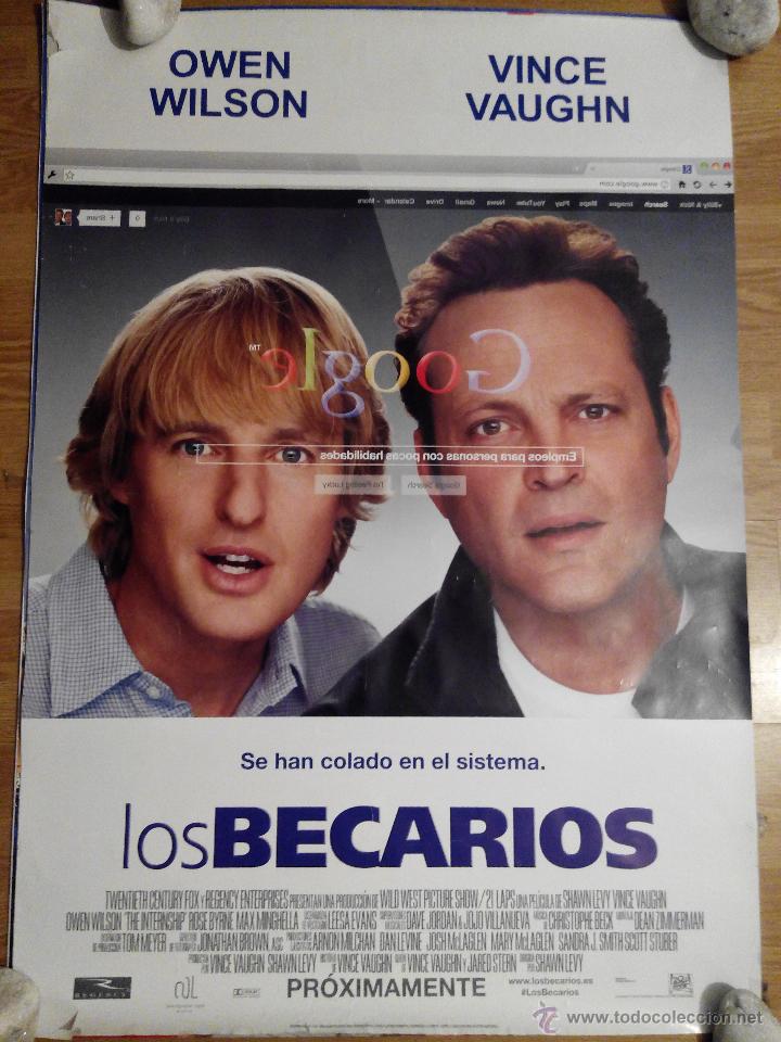 Cine: Los becarios - aprox 70x100 Cartel ORIGINAL cine (L20)