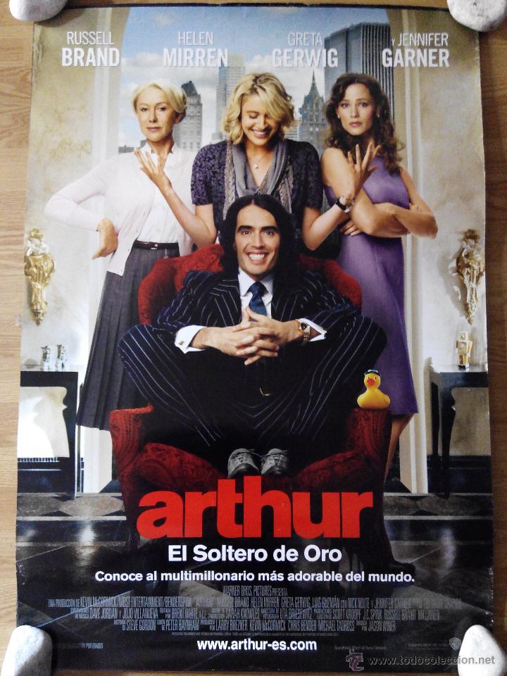 Cine: Arthur, el soltero de oro - aprox 70x100 Cartel ORIGINAL cine (L20)