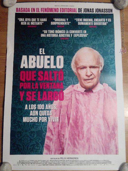 Cinema: El abuelo que salto por la ventana y se largo - aprox 70x100 Cartel ORIGINAL cine (L21)