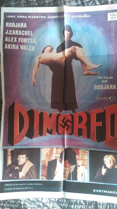 Cine: DIMORFO. CARTEL ORIGIONAL. 70 X 100. BUEN ESTADO. DOBLADO. RARO