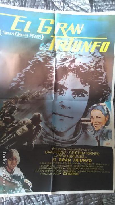 Cinema: EL GRAN TRIUNFO. CARTEL. POSTER. 70 X 100.  ORIGINAL. BUEN ESTADO. DOBLADO