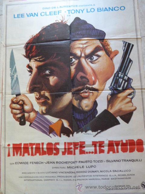 Cin&eacute;ma: MATALOS JEFE...YO TE AYUDO. CARTEL DE CINE. MOVIE POSTER. 100X70 CM