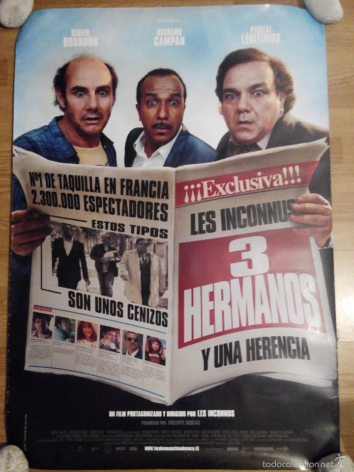 Cinema: 3 hermanos y una herencia - aprox 70x100 Cartel ORIGINAL cine (L25)