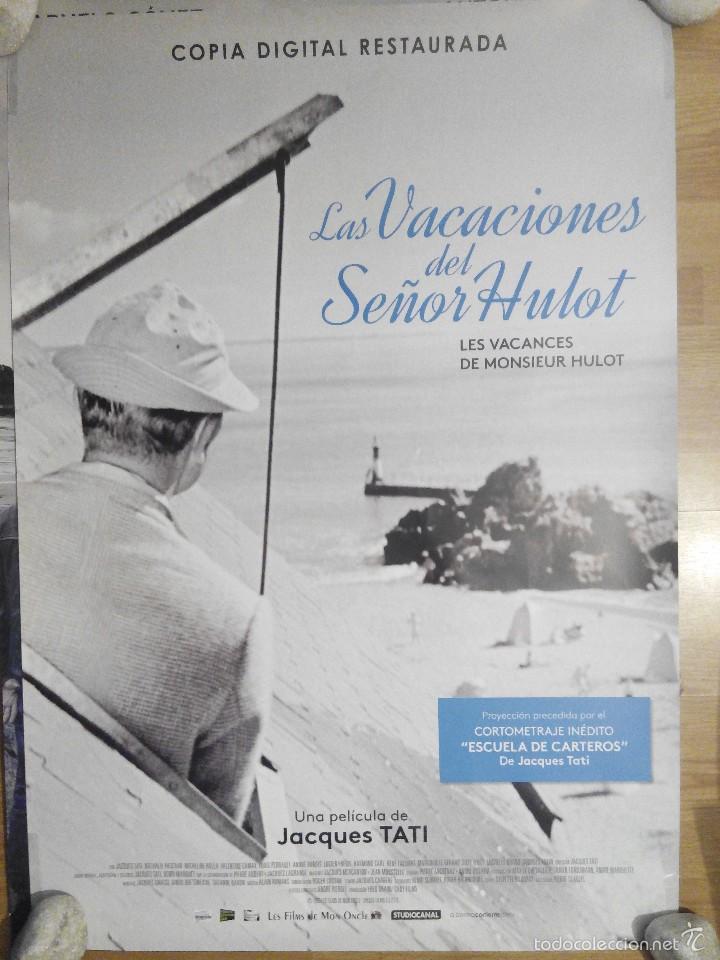 Cin&eacute;ma: Las vacaciones del se&ntilde;or Hulot - aprox 70x100 Cartel ORIGINAL cine (L49)
