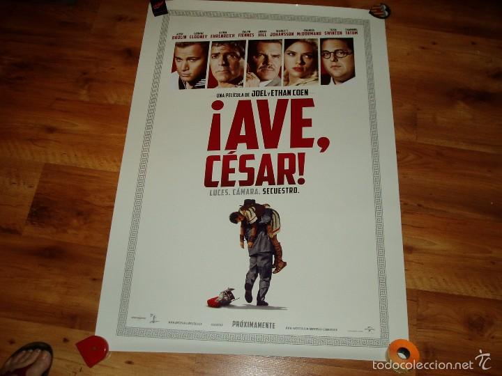 Cine: &iexcl;AVE, CESAR!  POSTER O CARTEL ORIGINAL PELICULA. BUEN ESTADO.