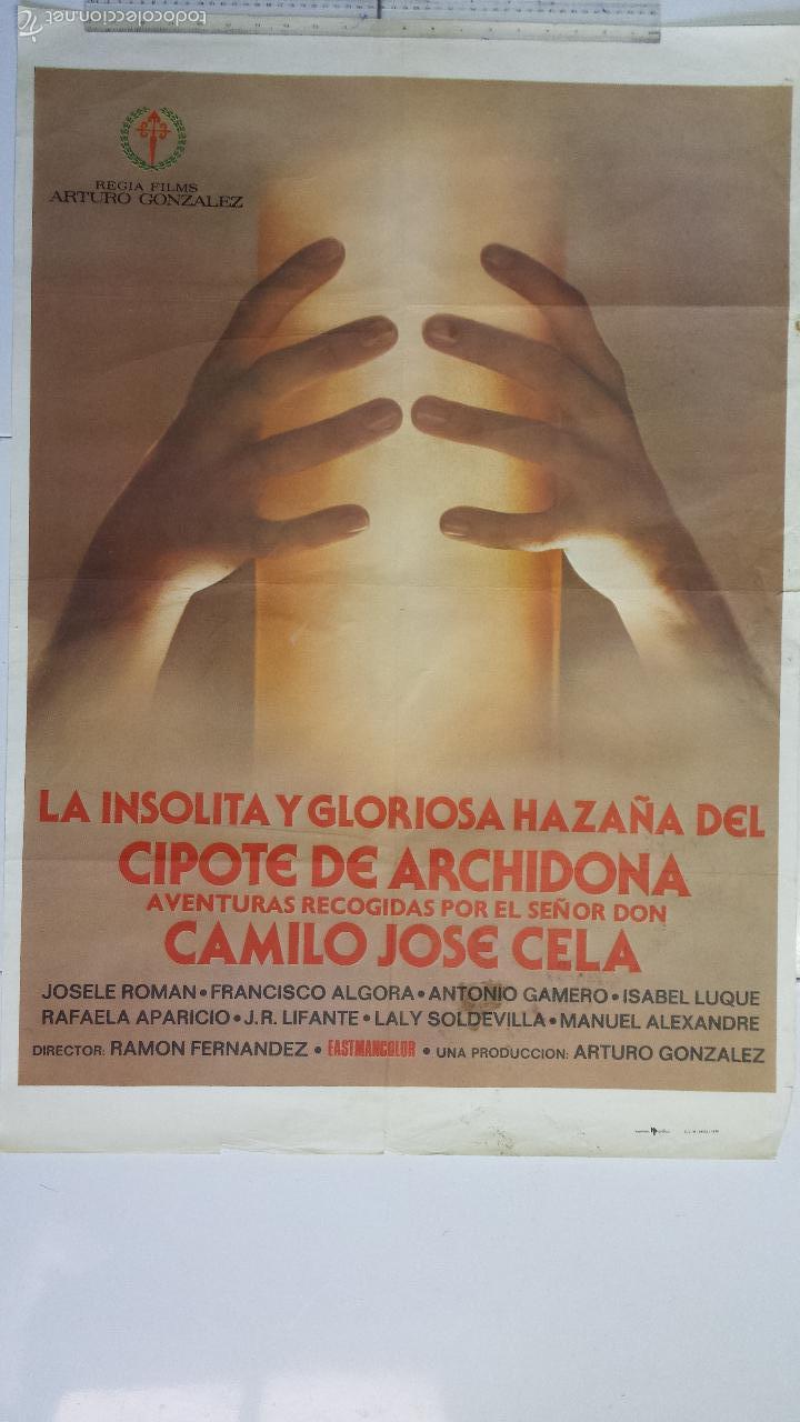Cine: ANTIGUO CARTEL DE CINE 70 X 100 CM. EL CIPOTE DE ARCHIDONA - 1978