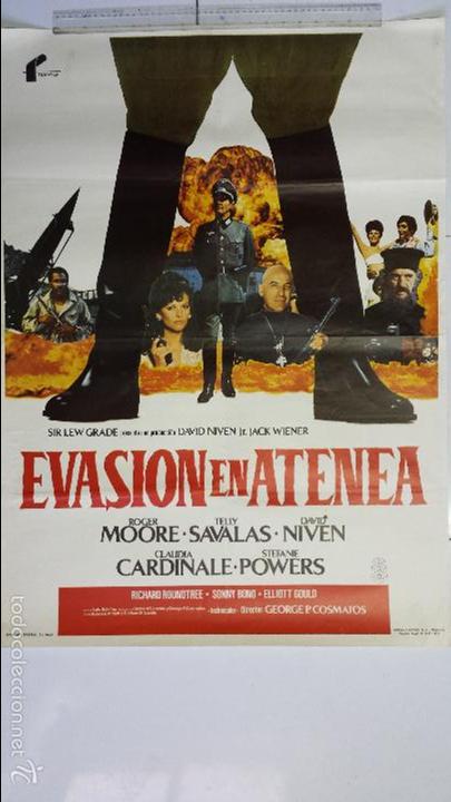 Cine: ANTIGUO CARTEL DE CINE 70 X 100 CM. EVASI&Oacute;N EN ATENEA - 1979
