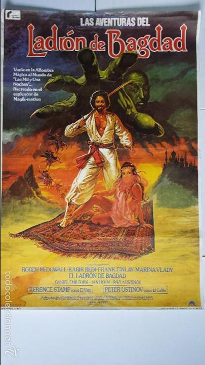 Cine: ANTIGUO Y ORIGINAL CARTEL DE CINE 70 X 100 CM. EL LADR&Oacute;N DE BAGDAD - 1979