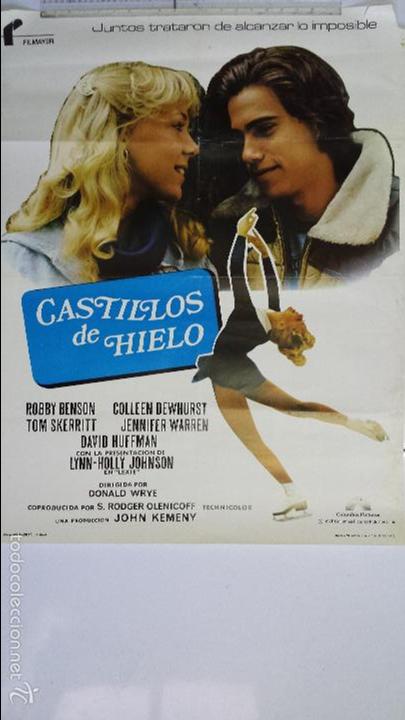Cinema: ANTIGUO Y ORIGINAL CARTEL DE CINE 70 X 100 CM. CASTILLOS DE HIELO - 1978