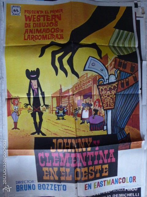 Cinema: JOHNNY Y CLEMENTINAEN EL OESTE. CARTEL DE CINE - MOVIE POSTER